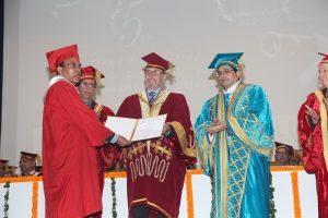 5th Convocation of MRIU: Dr Richard Leslie Goodall, President, Auckland Institute of Studies, New Zealand awards degrees to bright and meritorious students