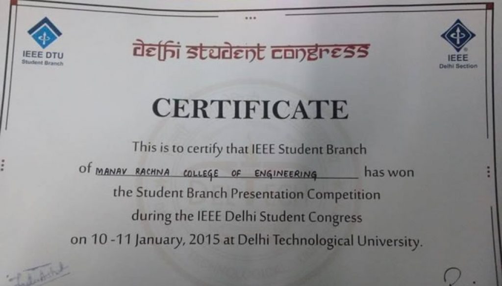 Award at IEEE