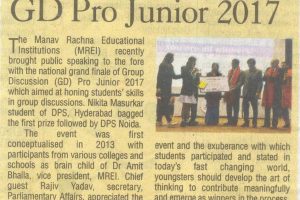 National Grand Finale of GD Pro Junior 2017 leaves students asking for more as they participate with great gusto and verve