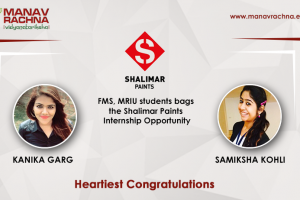 FMS, MRIU students bags the Shalimar Paints Internship Opportunity