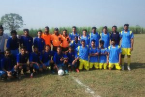 Students of MRIIRS (formerly MRIU) participated in North Zone Inter-University Football (M) tournament 2017-2018