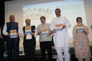 Book Launch- Lto R (Sh. Satya Bhushan Jain, Dr N K Chadha, Dr. Prashant Bhalla, Sh. Vijay Sampla, Smt Satya Bhalla (1)