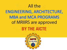 MRIIRS approved by AICTE 