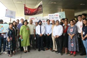 Anti-tobacco Walkathon on World No-tobacco Day at MRDC in association with ESIC Medical College