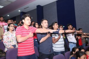 New Students taking oath