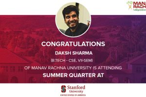 Daksh Sharma, B.Tech. CSE, at Stanford University