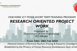 ICT Based One Week Short Term Training Program from  24th – 28th Feb 2020 organized by Civil Dept.