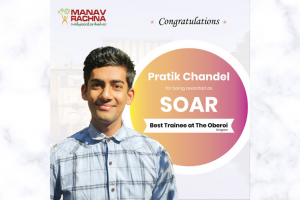 Congratulations Pratik Chandel for being awarded as SOAR