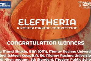 Eleftheria- A Poster Making Competition by MRU Entrepreneurship Cell