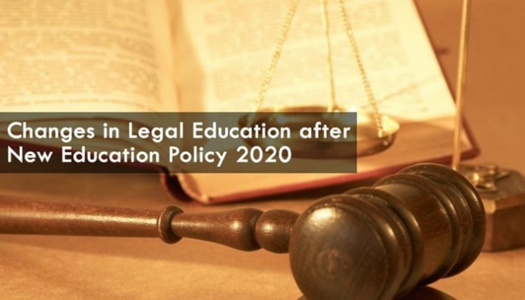 <center>Changes in Legal Education after New Education Policy 2020