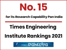 Ranked 15 for Research Capability PAN India