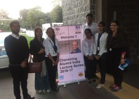 Students of BBA program at Department of Management and Commerce attend 9th Chevening India Lecture and panel Discussion