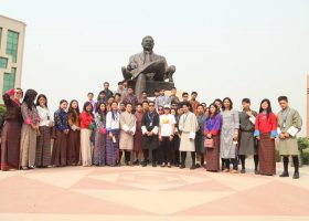 Student from the Bhutanese delegation in MRIU