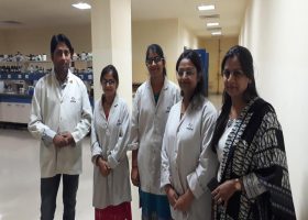 Three MRU students undergoing Summer training at Shreya Life Sciences Pvt. Ltd (2)