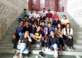 First Year BAJMC, FMeH students visit Lok Sabha TV (1)