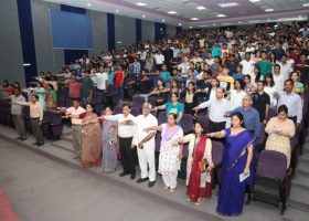 Students undertake 'National Integration Pledge' at anti-ragging seminar (11)