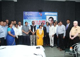 Manav Rachna family participates whole-heartedly in the Mega Blood Donation Camp & Thalassemia screening drive organized in the memory of Dr. O P Bhalla (1)