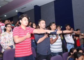 New Students taking oath