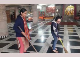 Cleanliness Drive at Shiv Mandir